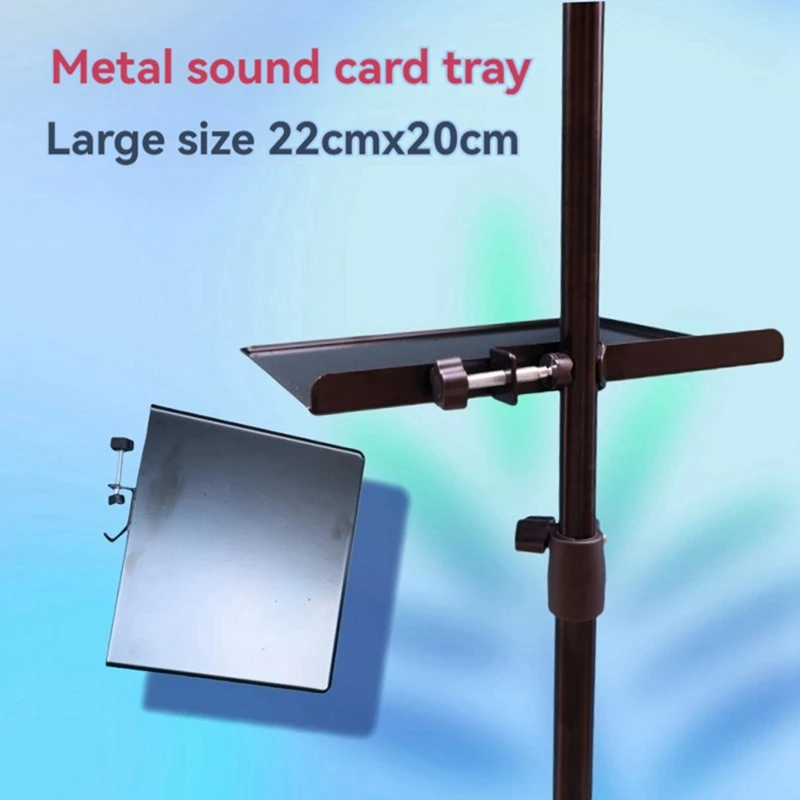 Zacisk na tacce do stojaka na mikrofon Zacisk na stojaku na mikrofon z regulacją wysokości do akcesoriów do statywu na żywo