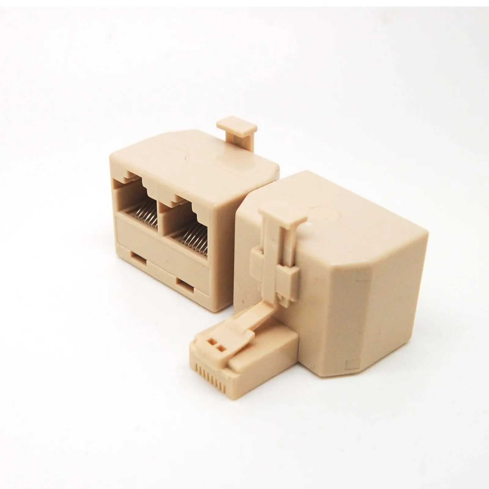 RJ45 1male To 2 Female Ethernet Crossover Adapter/Crossed Network Adaptor NEW