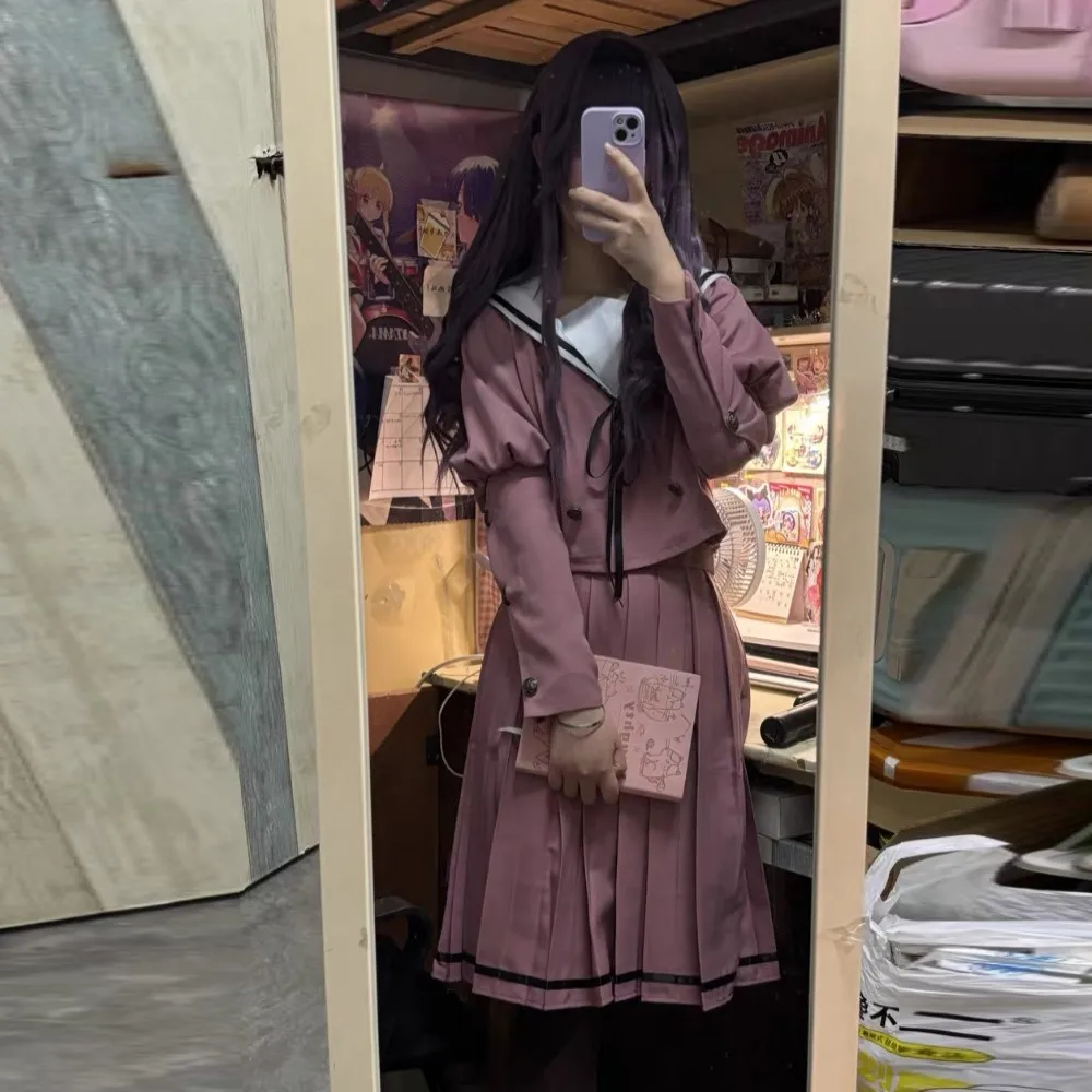 Аниме «Ароматный цветок цветет с грязностью Вагури Каорко», карнавальный костюм, школьная форма, парик, женская униформа моряка, костюм JK