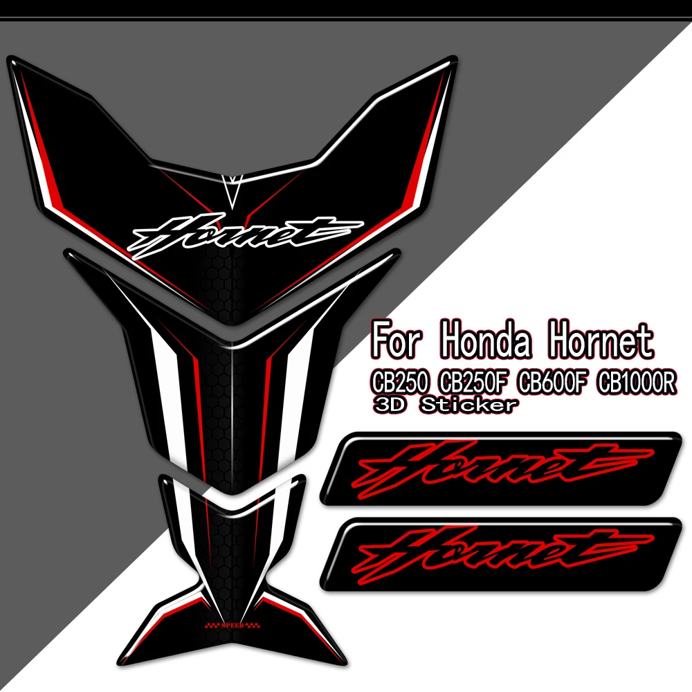 For Honda Motorcycle Hornet CB600F CB250F CB250 CB1000R CB 250 600 900 160R Tank Pad 3D Epoxy Resin Stickers Decal  Waterproof