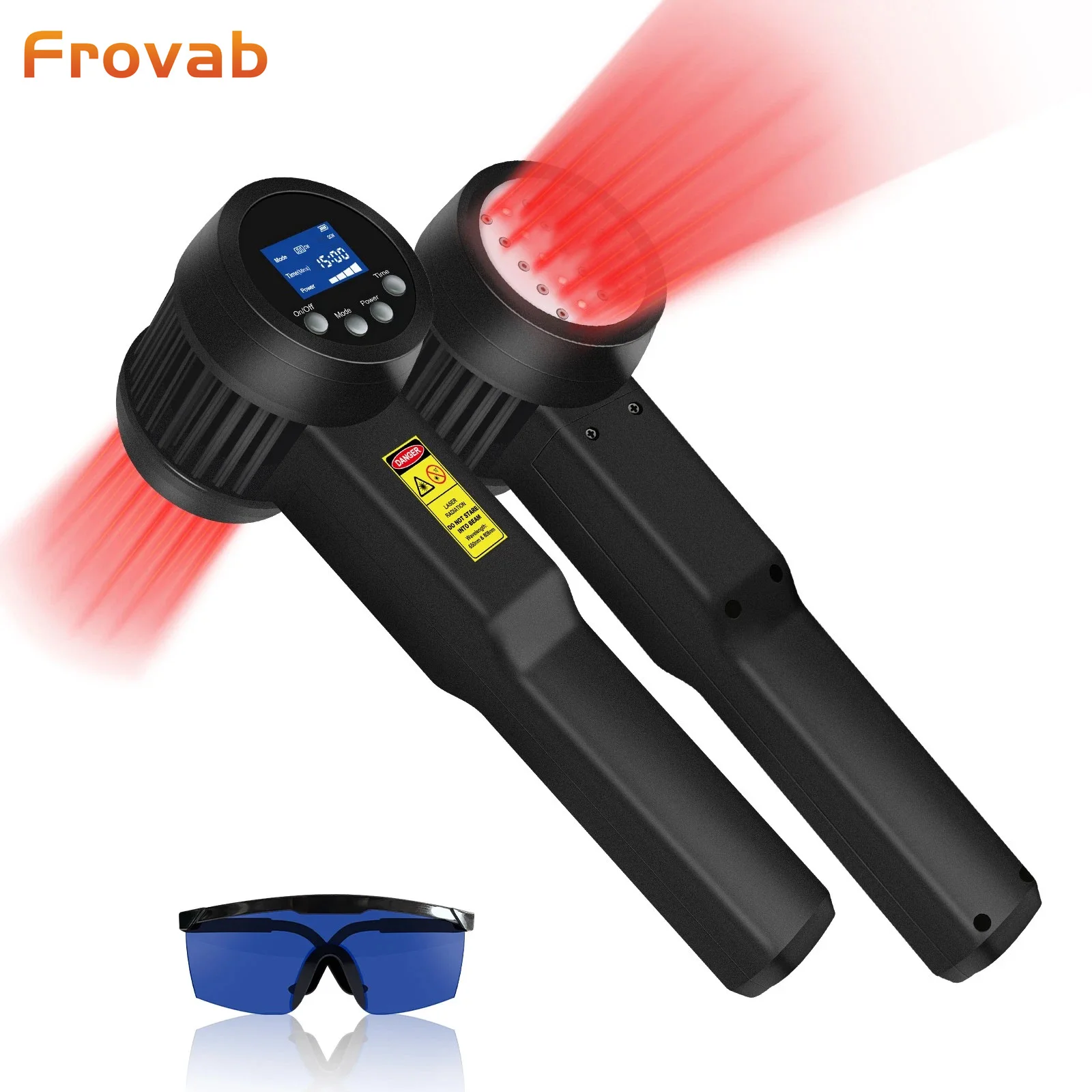 

Портативный лазерный аппарат Frovab 3W высокой мощности (650 нм x 15 шт. + 808 нм x 10 шт.) для физиотерапии холодным лазером и красным светом (NIR) при глубоких мышечных и суставных болях