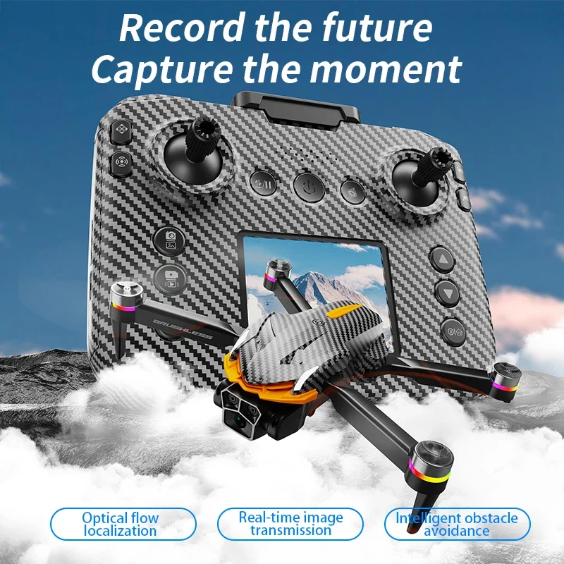 AE4 Pro Drones com posicionamento GPS Modo de rastreamento Tela de gravação Motor sem escova Fotografia aérea de alta definição UAV dobrável