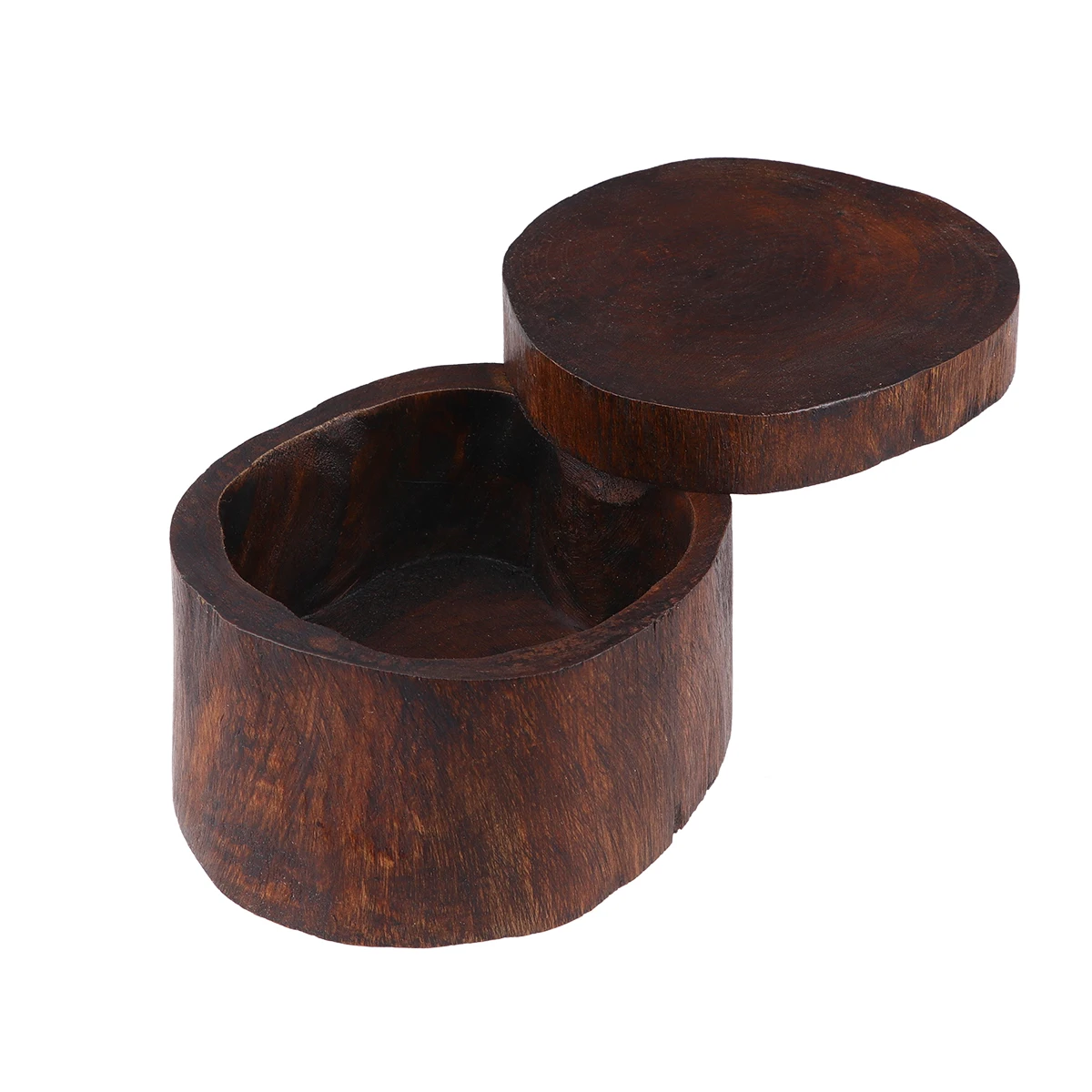 

Handcrafted Wooden Jewelry Storage Box 10-11Cm Diameter 7Cm Height Classic Vintage Style Case for Bracelets Earrings Accessories