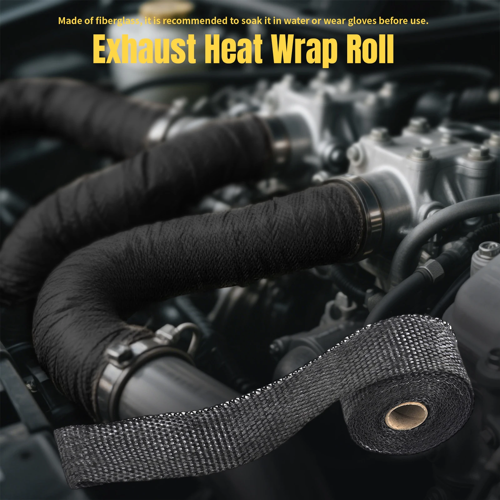 50 MM x 5 M Siyah/Titanyum Egz - Exhaust Wrap Titanium incelemesi ve fiyatı