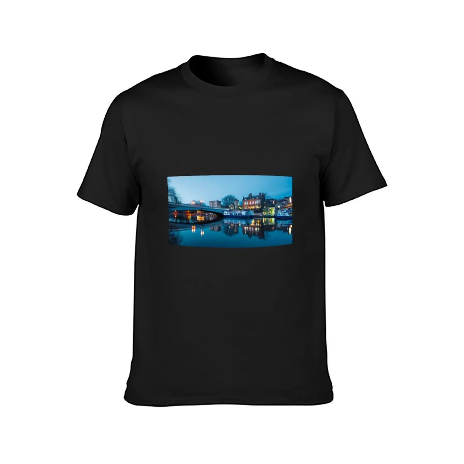 Evening on York River Ouse T-Shirt vintage clothes graphics blanks boys animal print t shirts men