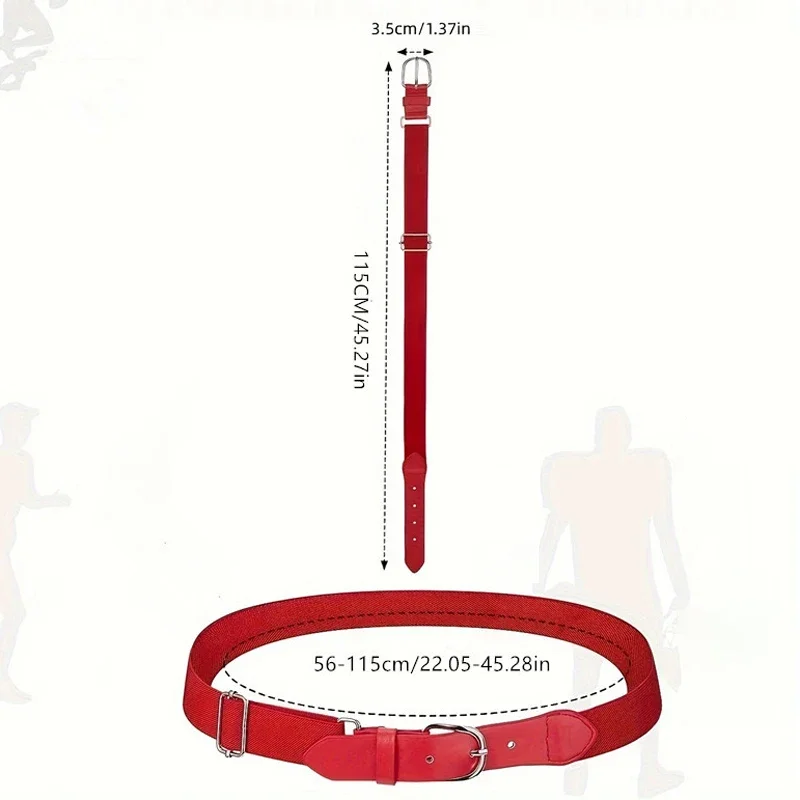 2024 Nieuwe Duurzame Honkbal Riem Elastische Elastische Strakke Herenclub Vrijetijdselastische Riem Sport Meisje Softbal Elastische Losse Riem