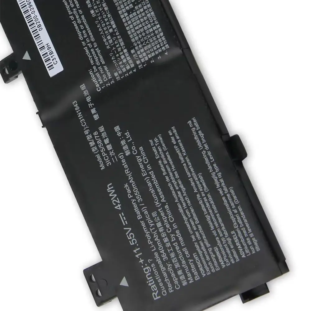 

Replacement Battery C31N1843 Battery For ASUS VivoBook S14 S432FA S432FL Vivobook S15 S532 S532FA S532FL X432FA X432F