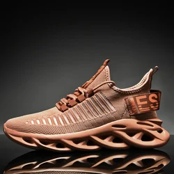 Running Shoes Men Lightweight Outdoor Training Flat Gym Shoes Soft-Sole Fashionable Lace Up Casual Mesh Tennis Shoes for Men