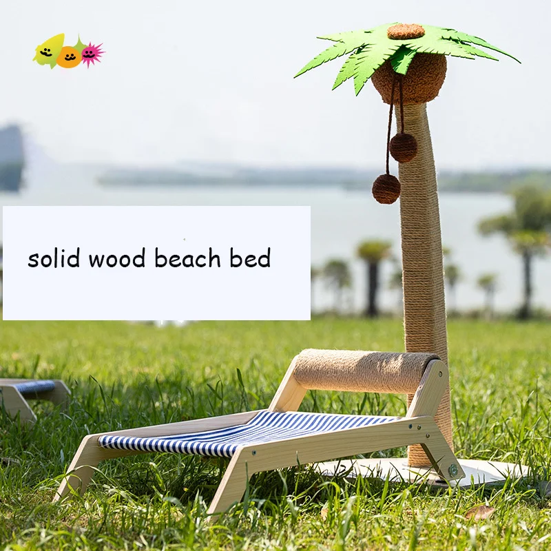 

Bed for cats Beach bed cat litter cat climbing frame deck chair cat scratching post cat hammock For cats Sunbathing lounger