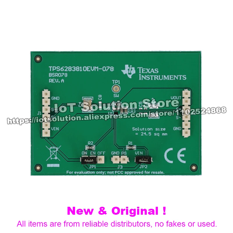 TPS6283810EVM-078 Tiny chip scale package 3-A step-down converter with 1% output accuracy evaluation module TPS6283810EVM 078