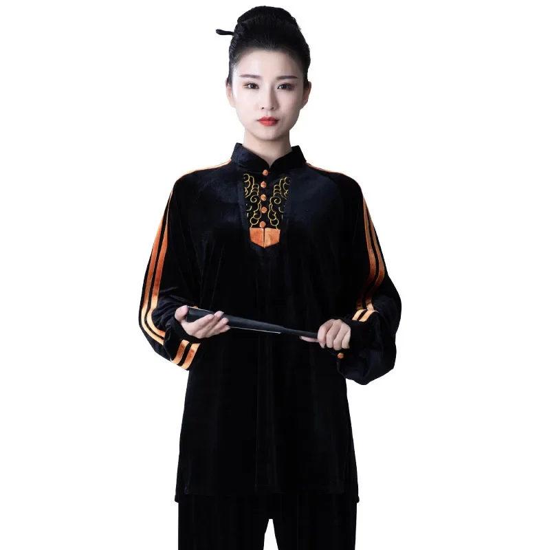 Winter Velvet Kung Fu Tai Chi Clothing Thicken Martial Arts Clothes Taijiquan Wushu Uniform Wing Chun Warm Multicolor 2025 - Image 4