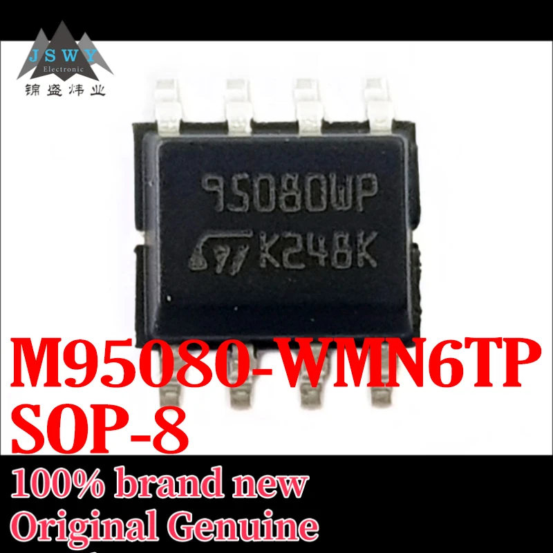

(10/50 pieces) M95080-WMN6TP M95080 95080WP SOP-8 memory IC in stock, free shipping