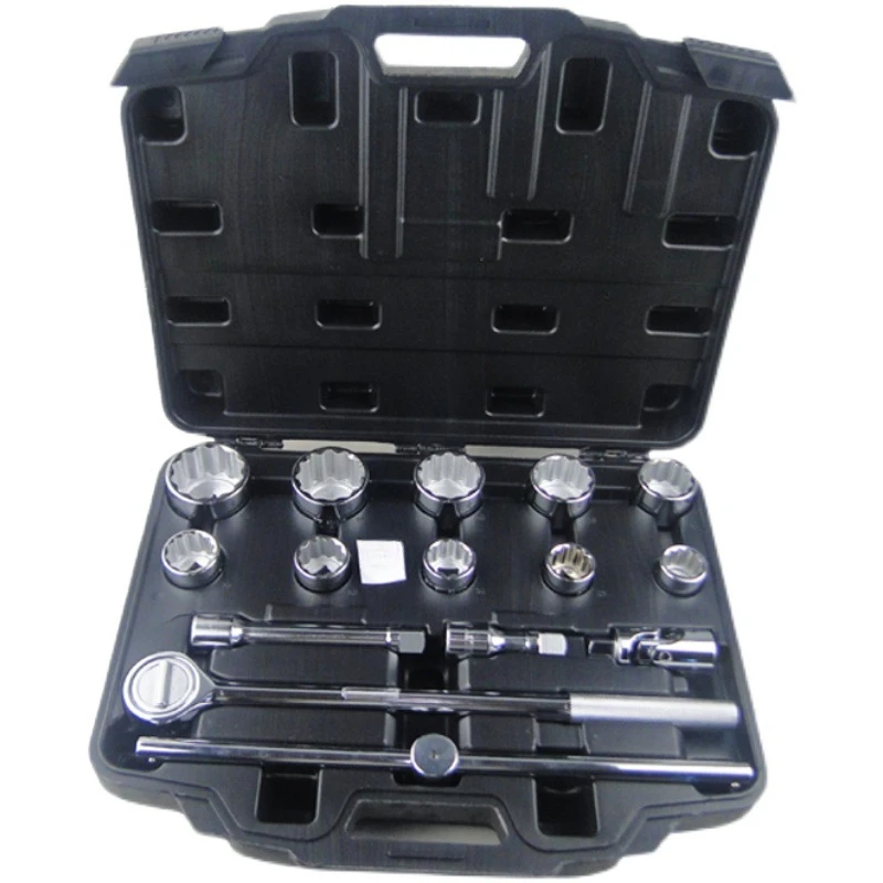 15-teiliges 19-mm-Serie, Metrisches Steckschlüssel- und Schraubenschlüssel-Set 91-943-23C