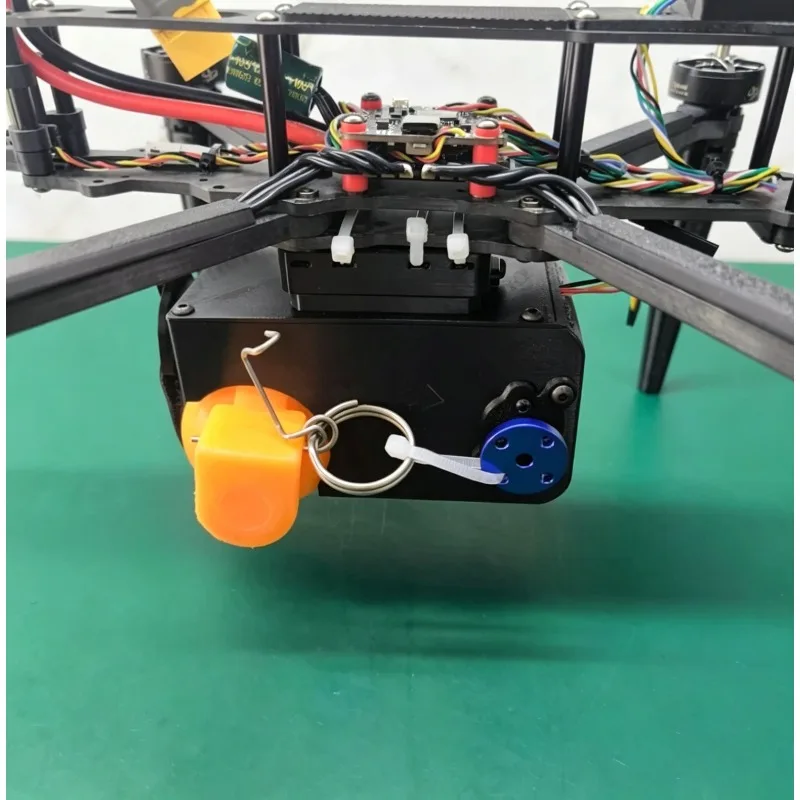 1Pc Servo‑Controlled Integrated Pull‑Launch Airdropper Quick Release Payload Thrower For FPV RC Drone Spare Part