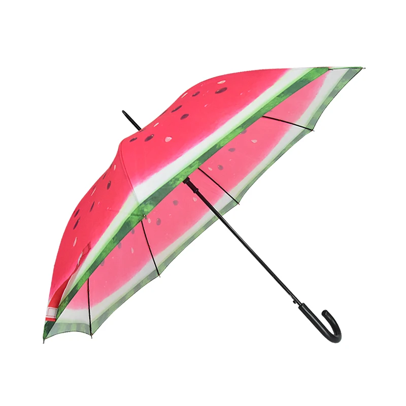 

Fruit Print A Watermelon Design Straight Cheap Umbrella Promotion
