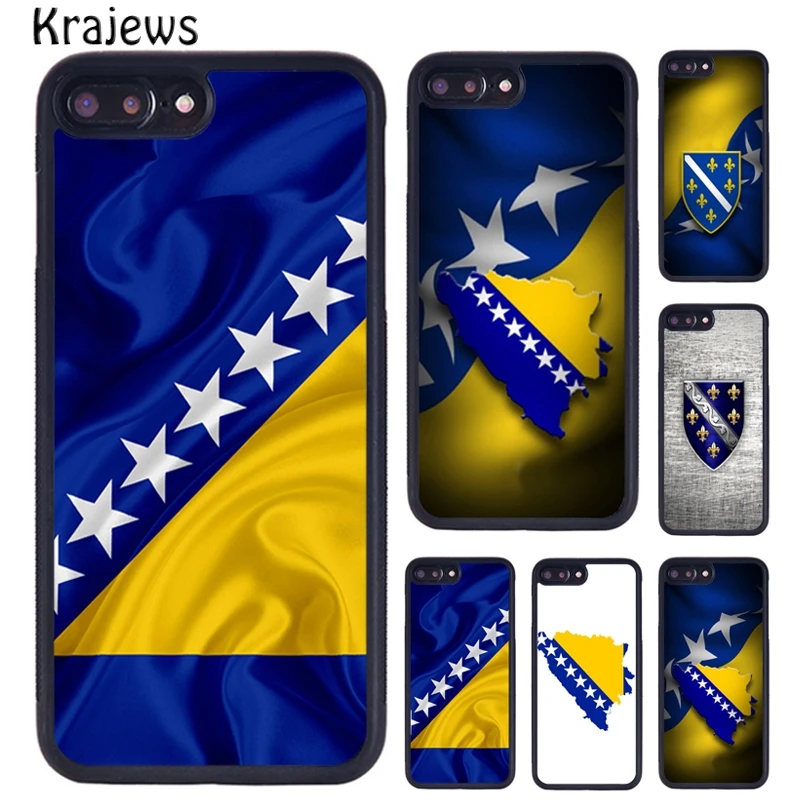 Krajews Bosnia and Herzegovina Flag TPU Phone Case For iPhone 16 15 14 Plus 11 12 mini 13 Pro XR XS Max cover coque