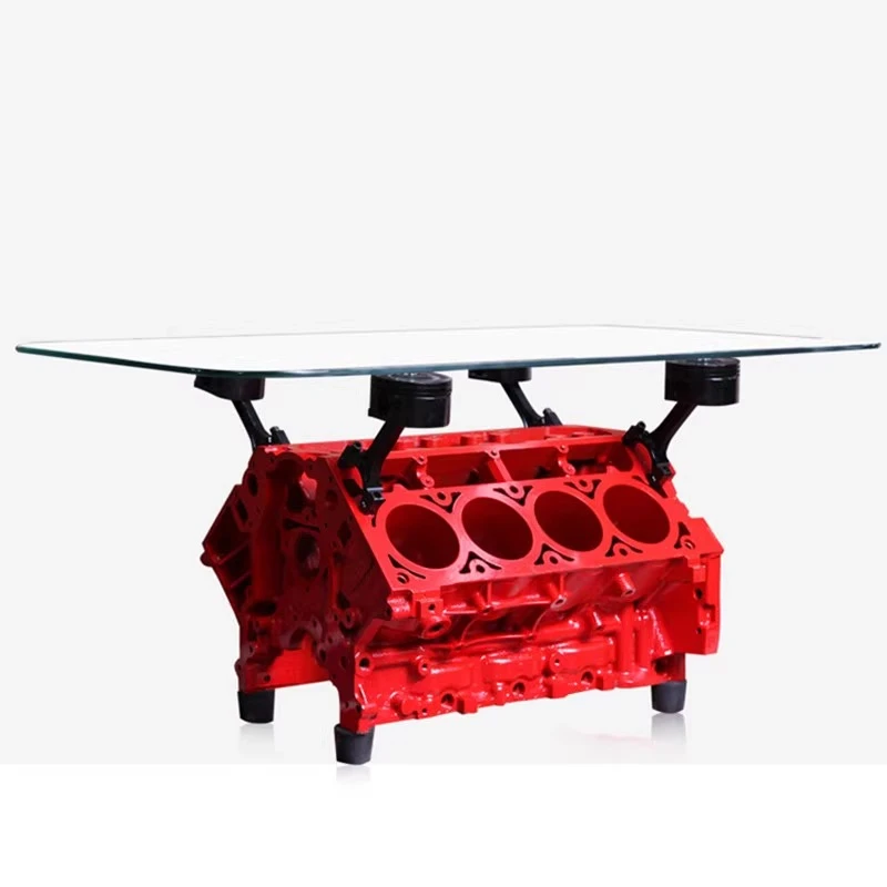 

Car theme furniture engine coffee table creative engine table