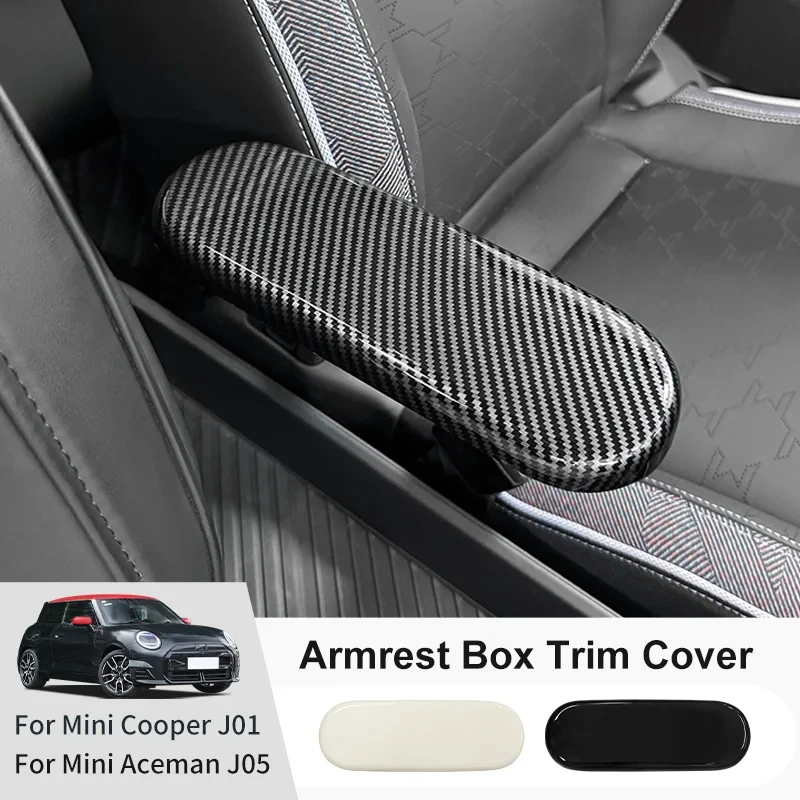 

Автомобильная центральная консоль, ящик для хранения, подлокотник, панель, наклейка для Mini Cooper E/SE J01 EV Aceman J05 2024 2025, аксессуары для интерьера