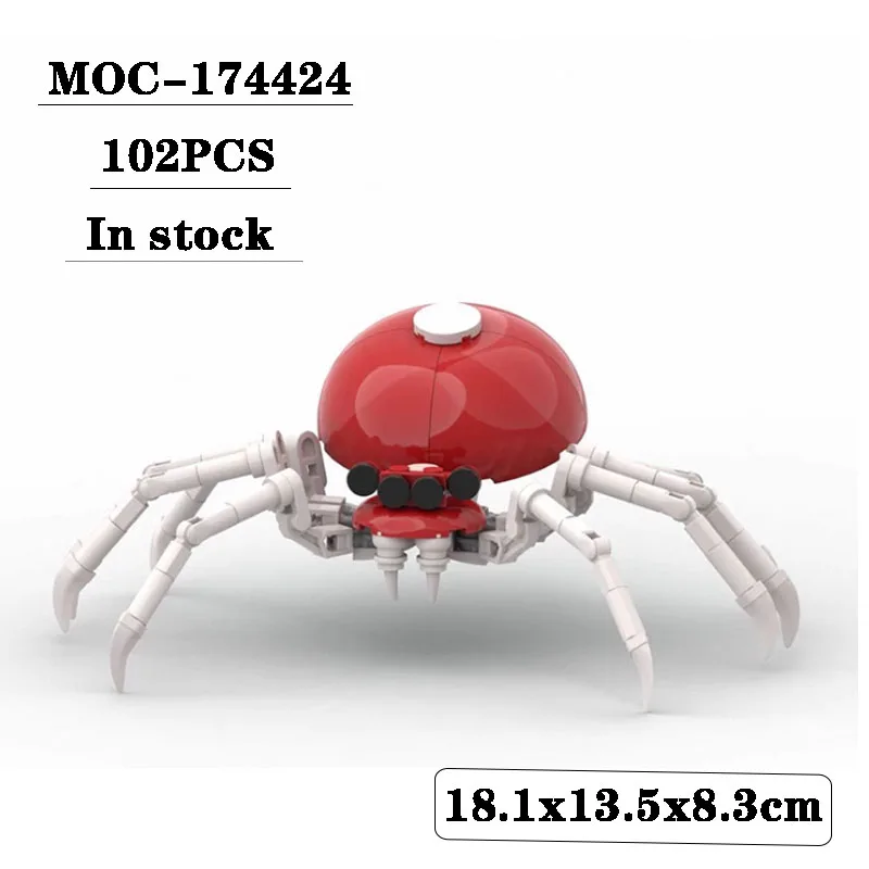 Building block MOC-174424 Mushroom Spider Puzzle Handsome Model Toy 102PCS Puzzle Education Children Toy Birthday Christmas Gift