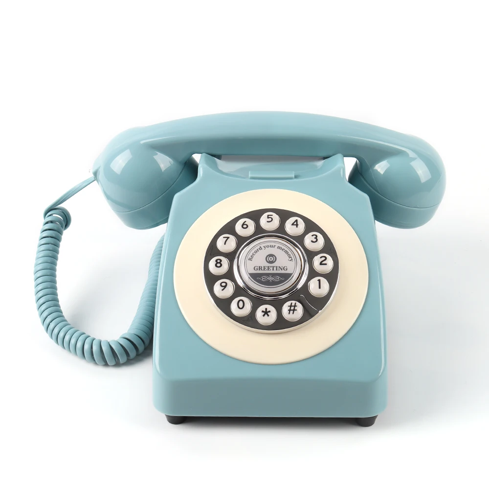 CHEETA Grünes Antik-Audio-Gästebuch Maßgefertigte Großhandels-Hochzeitsdekoration Telefonnachrichtenaufzeichnung Geständnis-Voicemail 7