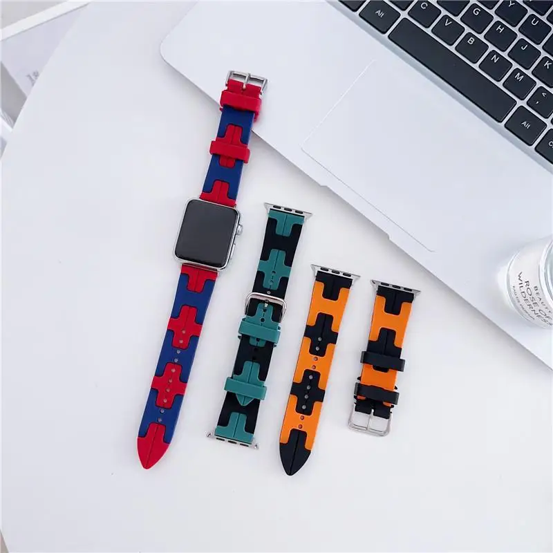 

S10 Sports Silicone Strap For Apple Watch Strap 38/40/41MM42/44/45/46/49MM Sports Smart Watch Accessory Bracelet IwatchS9Ultra28