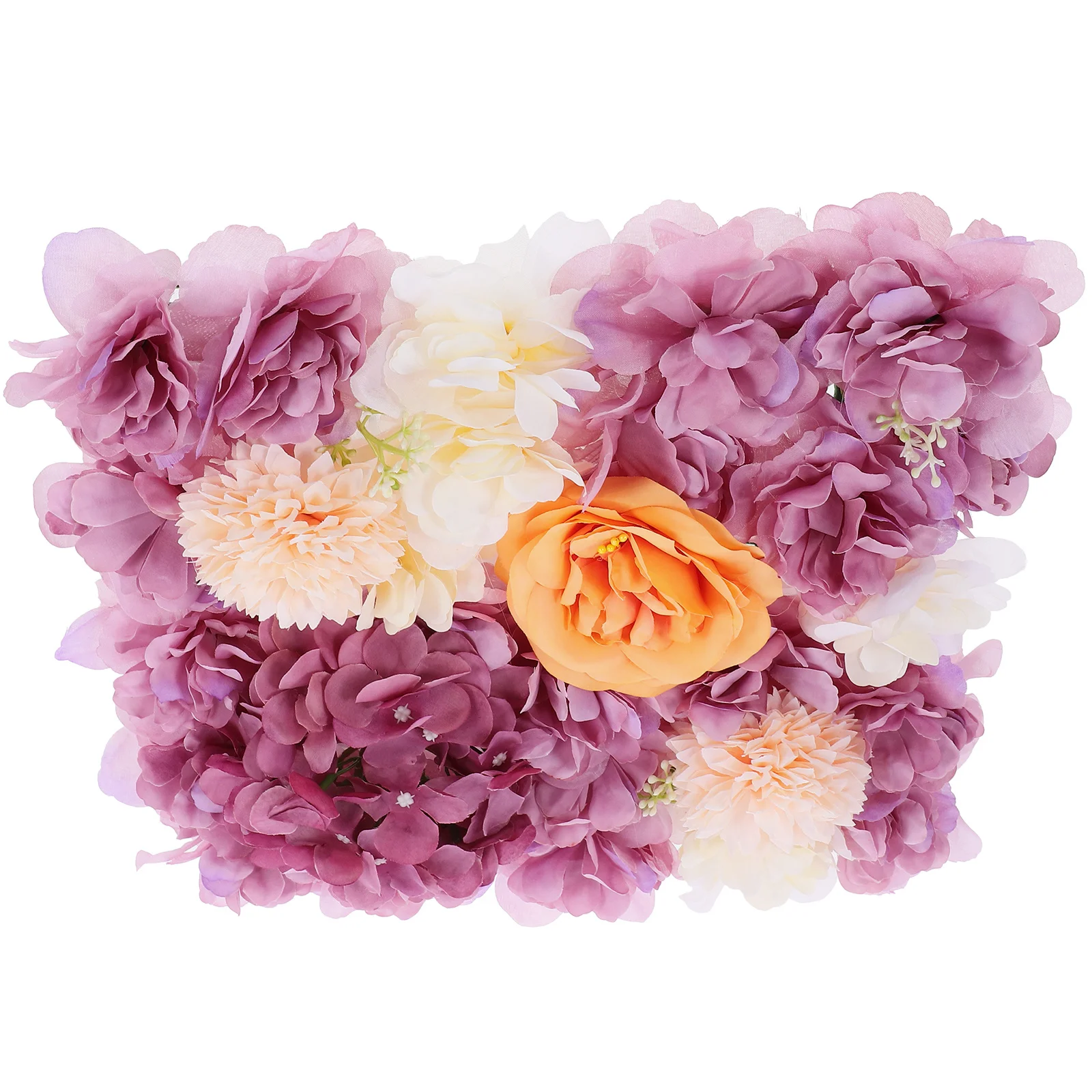 

Colorful Flower Panel Wall Decor Outdoor Artificial Background Backdrop for Wedding Plastic Floral