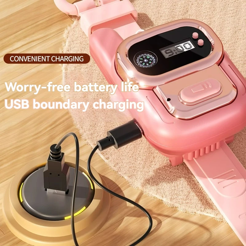 Montre Talkie Walperforée sans fil avec lumière pour enfants, chargement USB, interphone extérieur scolaire, jouet éducatif pour enfants, cadeaux