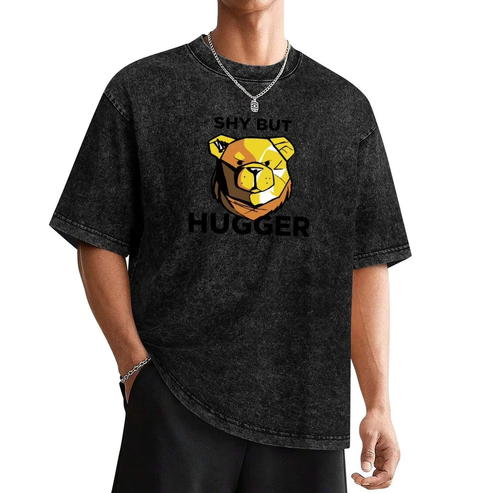 ROBUST BEAR SHY BUT HUGGER T-Shirt baggy shirts anime t shirts anime tshirt anime stuff funny t shirts men