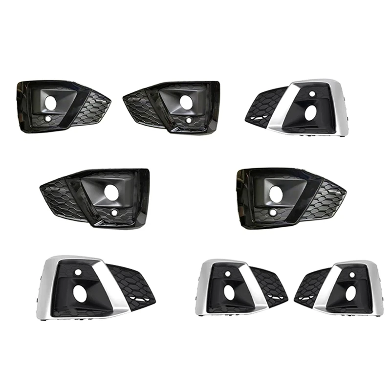 

Car Parts Black Right Fog Lamp Cover Front Honeycomb Bumper Grille For A5 S5 2019-2023