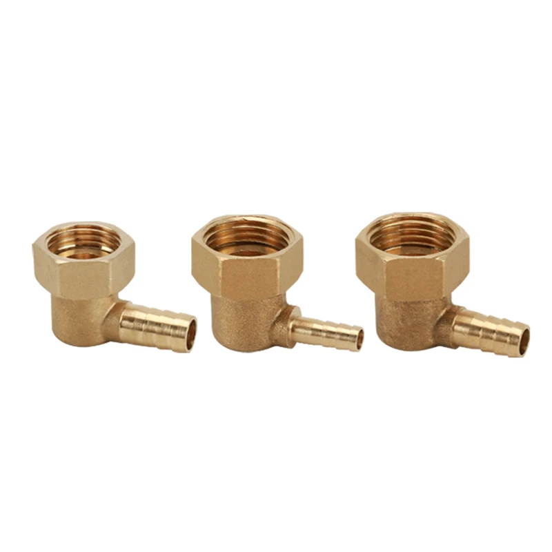 1/2 Inch Female Barb Elbow 4/6/8/10mm Brass Pipe Fittings Adapter DN15 Copper Pagoda Elbow Connector Union Jointer Accessories