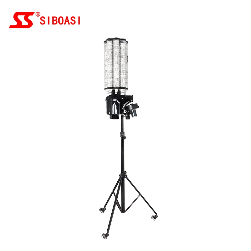 SIBOASI S3025 Multi-functions Automatic Badminton Machine Badminton Shuttle Launcher With Training Drills