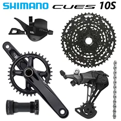 SHIMANO CUES U6000 1*10 Speed Groupset 6 KIT With RIRO XT CRANKSET 170/175 x 32/34/36/38T MTB 10S GROUP K7