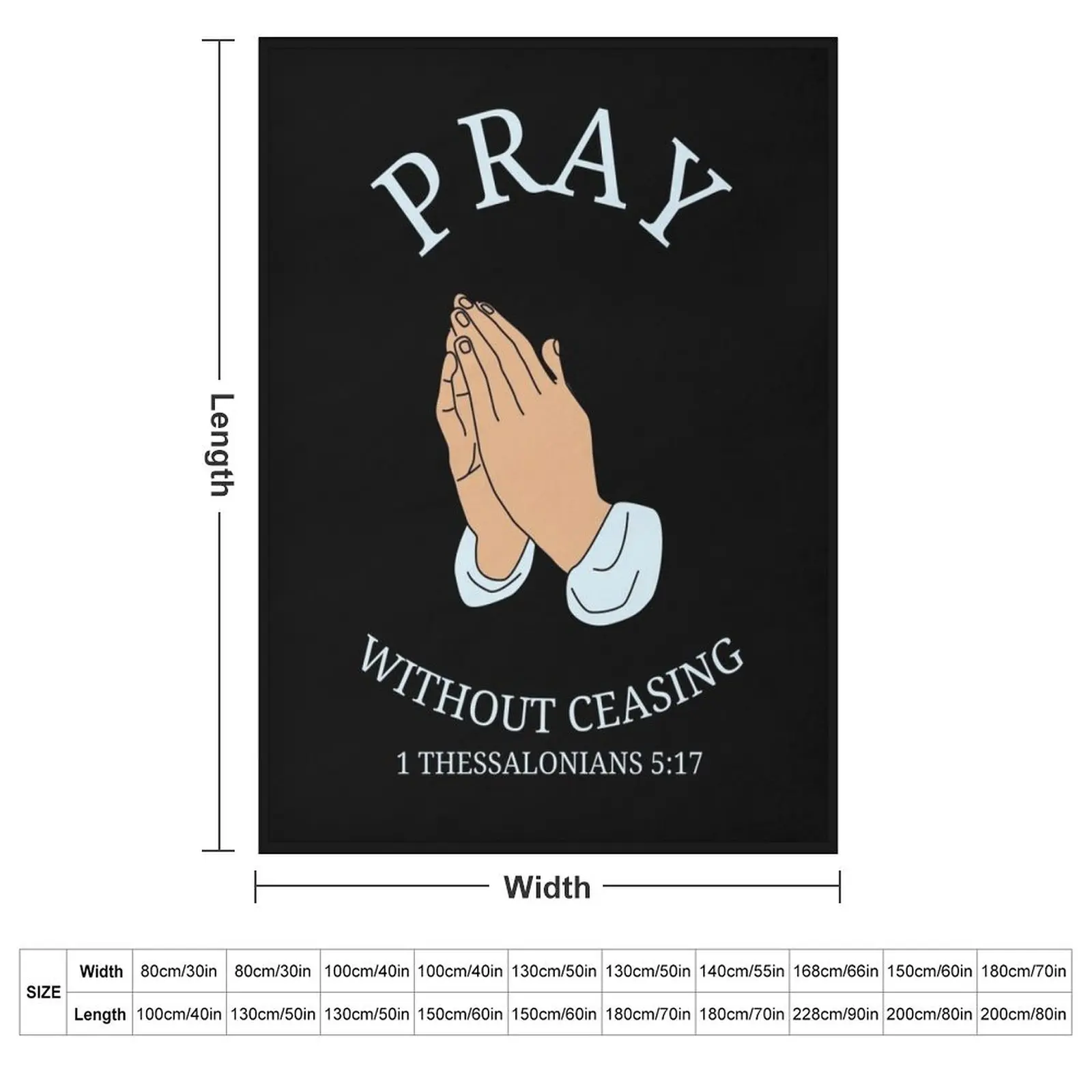 Pray Without Ceasing Rejoice Always Pray Until Something Happens Throw Blanket