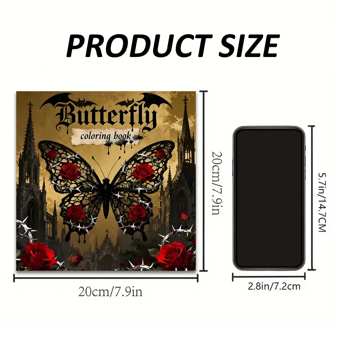 New Butterfly Pattern Thick Coloring Book, Graffiti Fill-in Drawing Notebook Wholesale