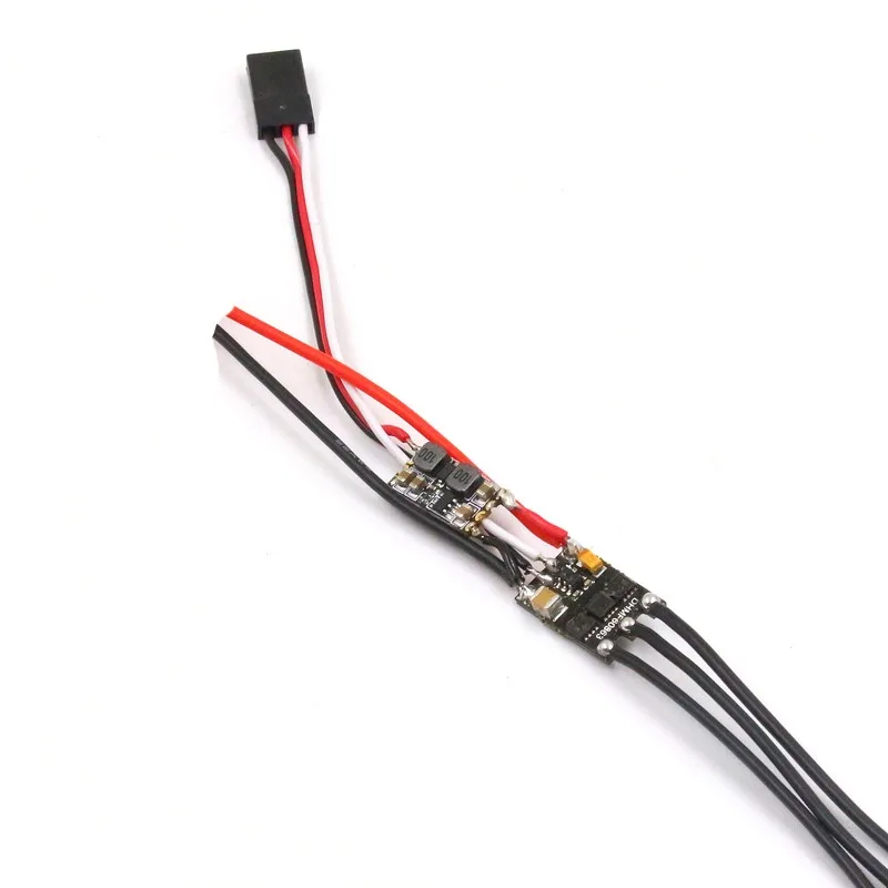 FATJAY Ultra-small Size 7A ESC with BEC 1S 2S RC Fixed-wing Aircraft Compatible with High-speed Motor at 100% Throttle