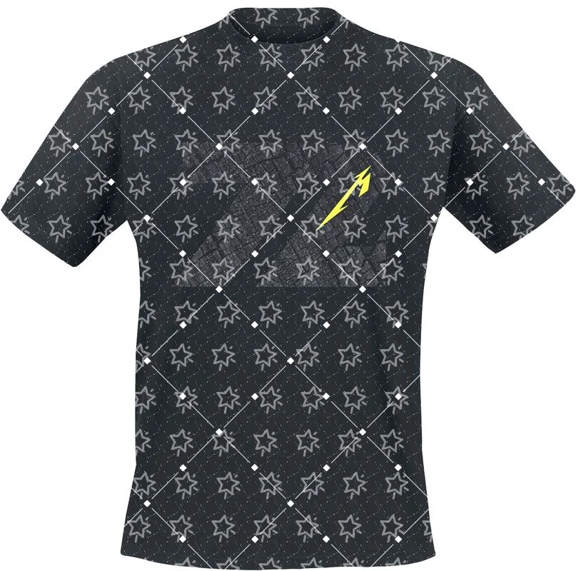 Retro Rock Band T-shirt 3D Printed Punk Heavy Metal Short Sleeved Loose Street Style Quick Drying T-shirt