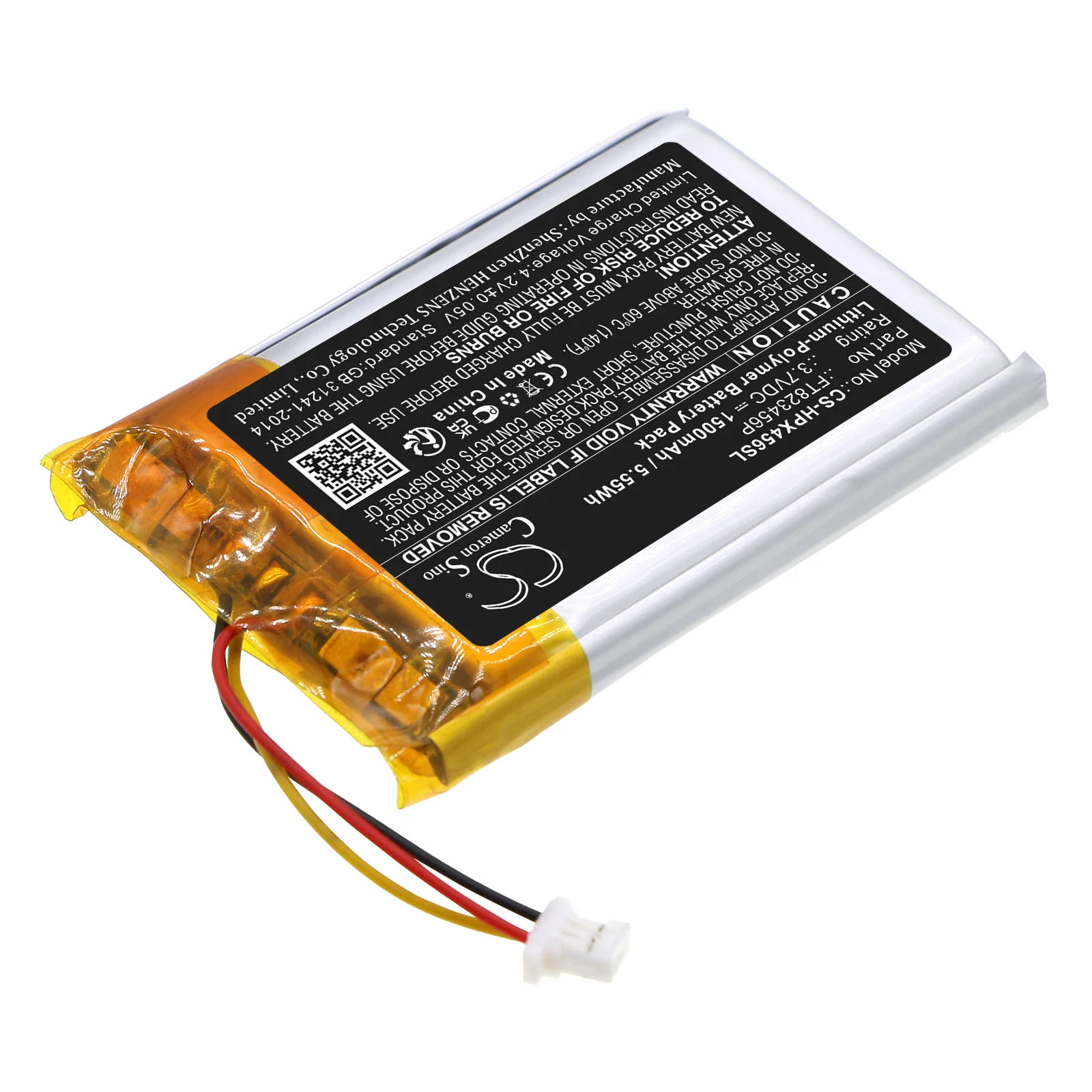 CS Battery FT823456P For Alienware AW988 Asus ROG Strix Go 2.4 Corsair HS75 XB Edifier STAX Spirit S3 Steelseries Arctis 9