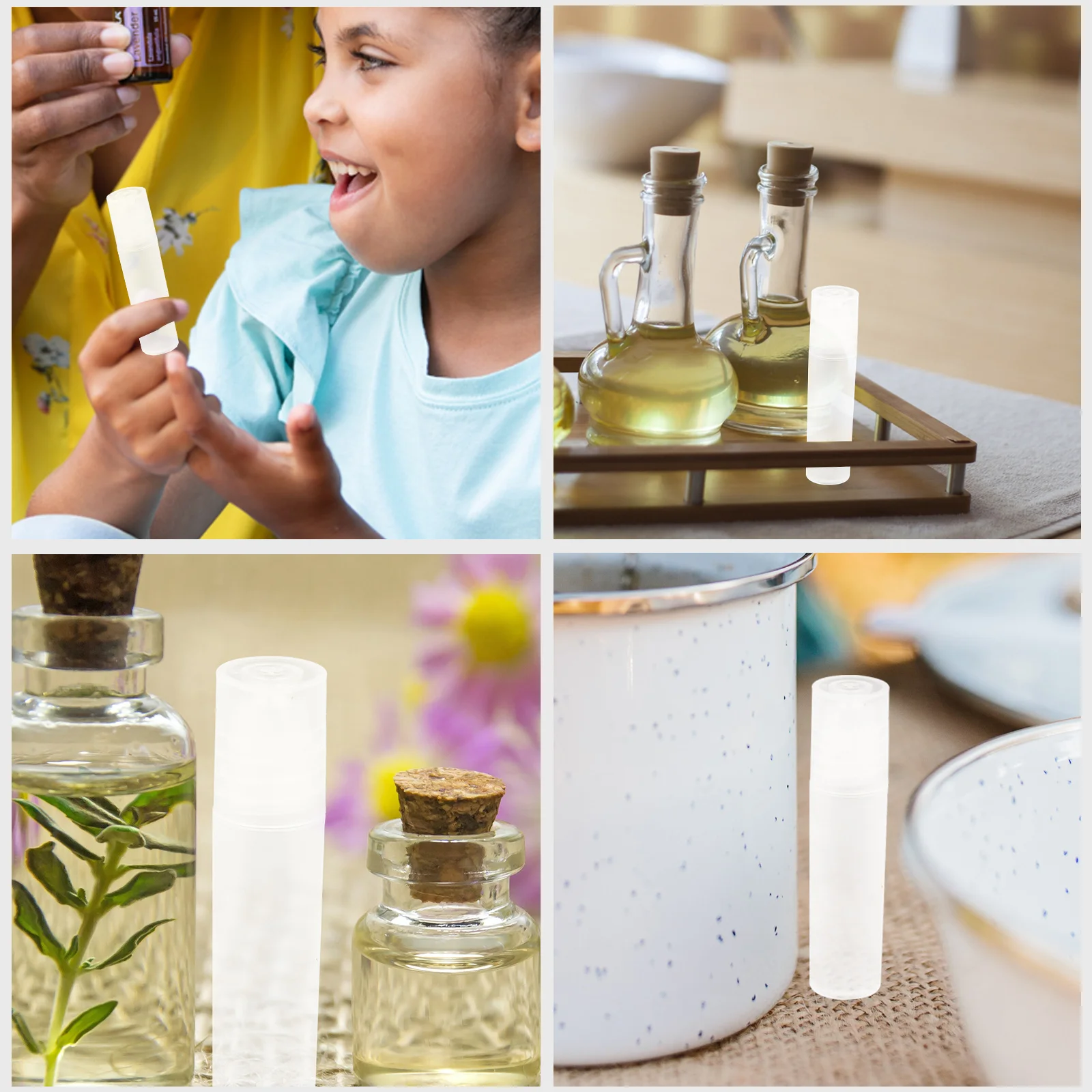 10 個ローラー香水ボトル詰め替えローラーボール軽量ポータブル旅行空のアロマエッセンシャルオイルボトルコンパクトデザイン