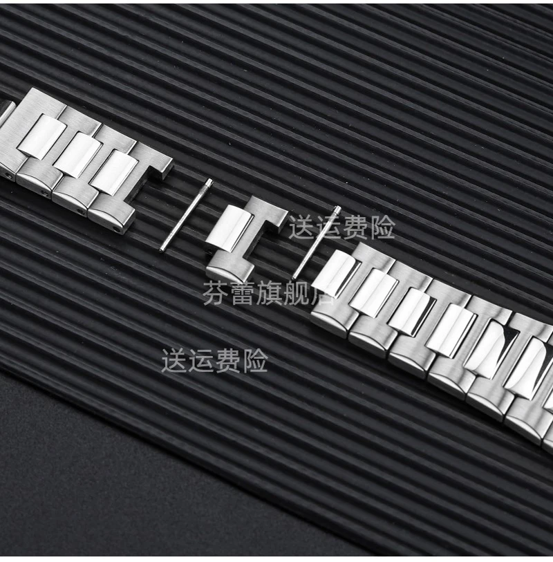 Dla inżyniera IWC IW 328901   IW 328903 /04 metalowy pasek do zegarka srebrny męski podniesiony solidny pasek do zegarka ze stali nierdzewnej 316 bransoletka 13,5 mm