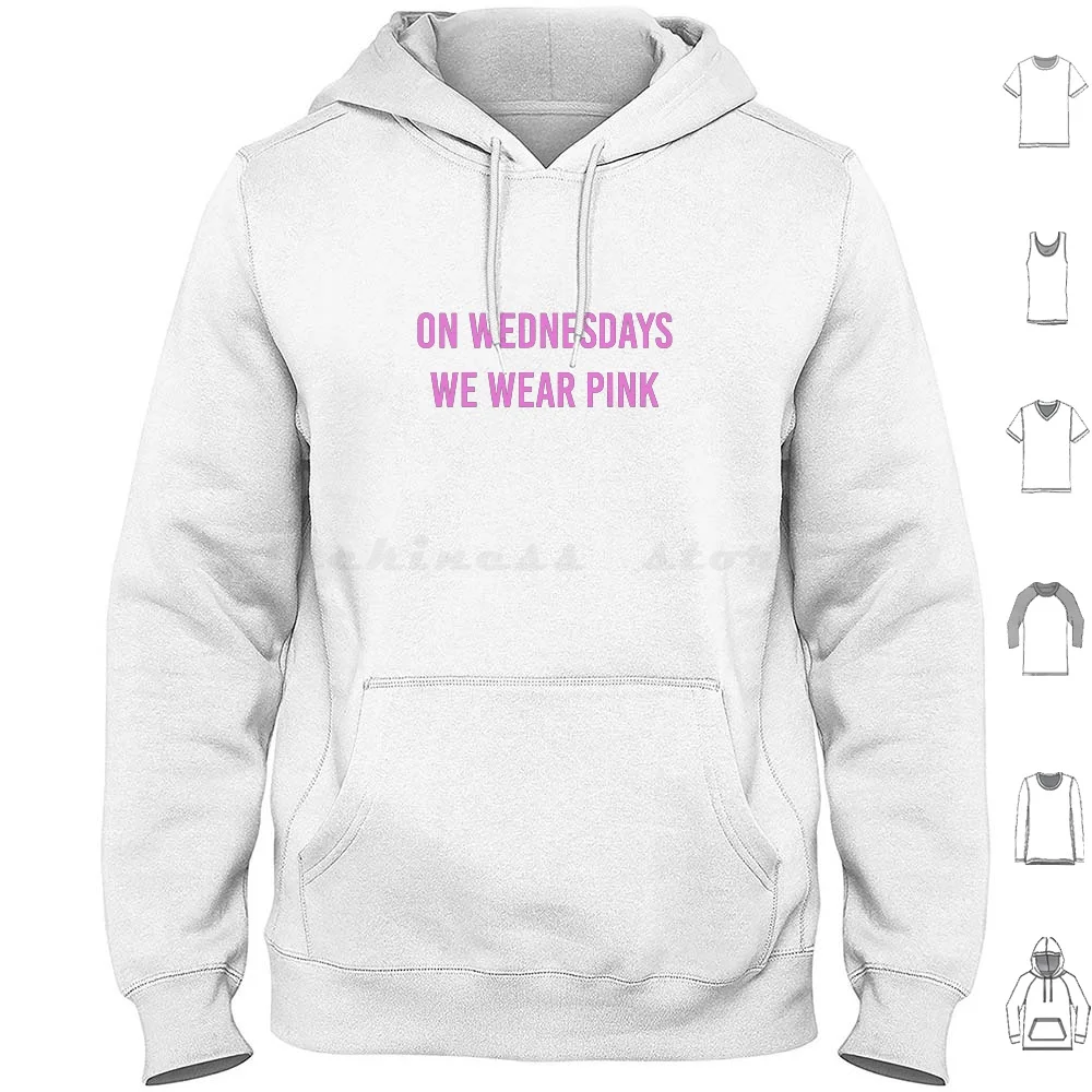 On Wednesdays We Wear Pink Freshtops Brand Inspired Hoodies Long Sleeve Pink Freshtops Fresh Tops Cute Mean Girls
