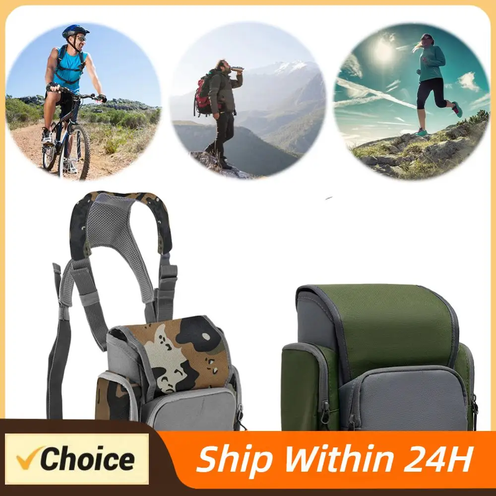 

Чехол для бинокля с дождевиком и водонепроницаемым отделением для дальномера, регулируемый, большой вместимости, для охоты