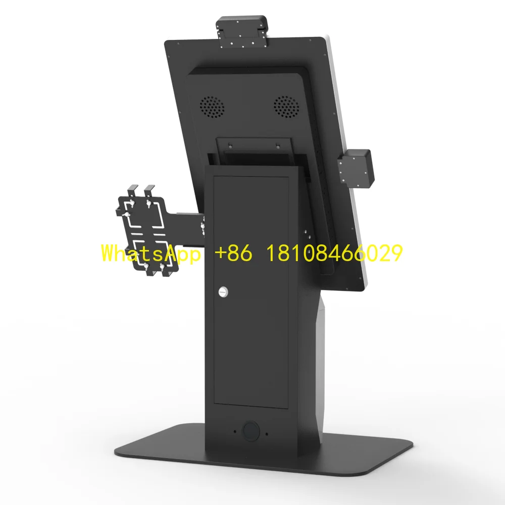 Service All in One Payment Desktop Kiosk 15.6 Inch Restaurant Ordering System Touch Screen Food Ordering Self