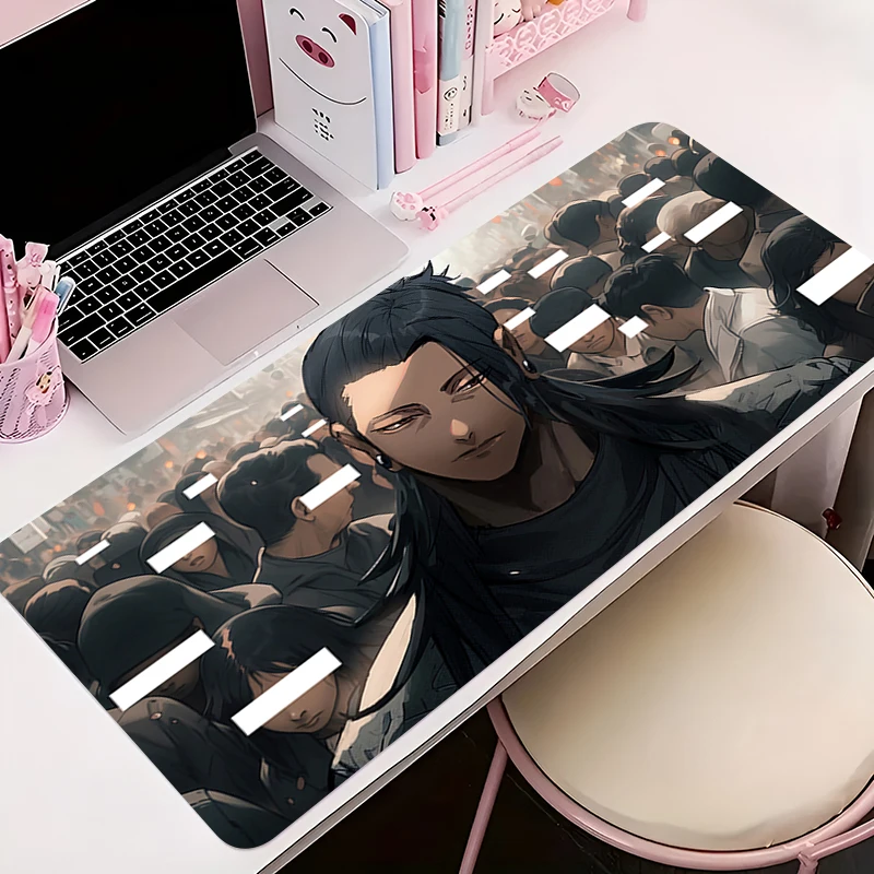 

Mouse Pad Anime Non-Slip Rubber HD Mousepad Office Desk Mat Gaming PC Accessories Large Gamer J-jujutsu Kaisen Geto Keyboard Mat
