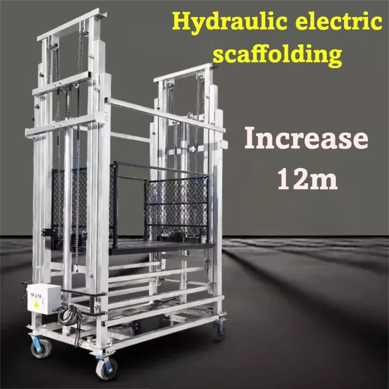 Máquina de elevação hidráulica da manutenção da construção da plataforma 6M 8M do trabalho da elevação da capacidade 500KG