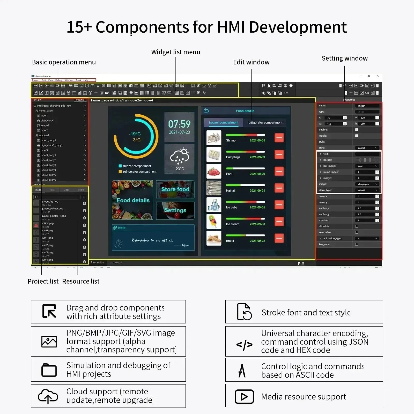 3,5 bis 10,4 Zoll Smart HMI Serielles TFT-LCD-Touchscreen-Modul mit kostenloser Software + Cortex A8 CPU 1 GHz für Raspberry Pi