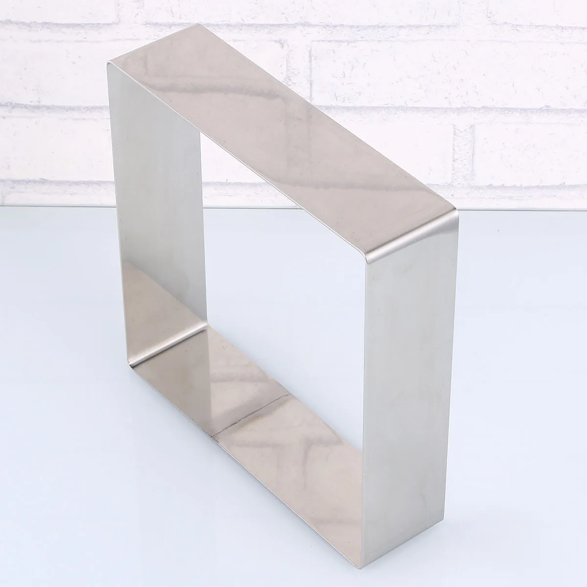 

Квадратное кольцо для торта из нержавеющей стали, 7-дюймовая многоразовая форма для выпечки, муссовые кондитерские изделия «сделай сам», антипригарный инструмент для десерта, безопасный для духовки