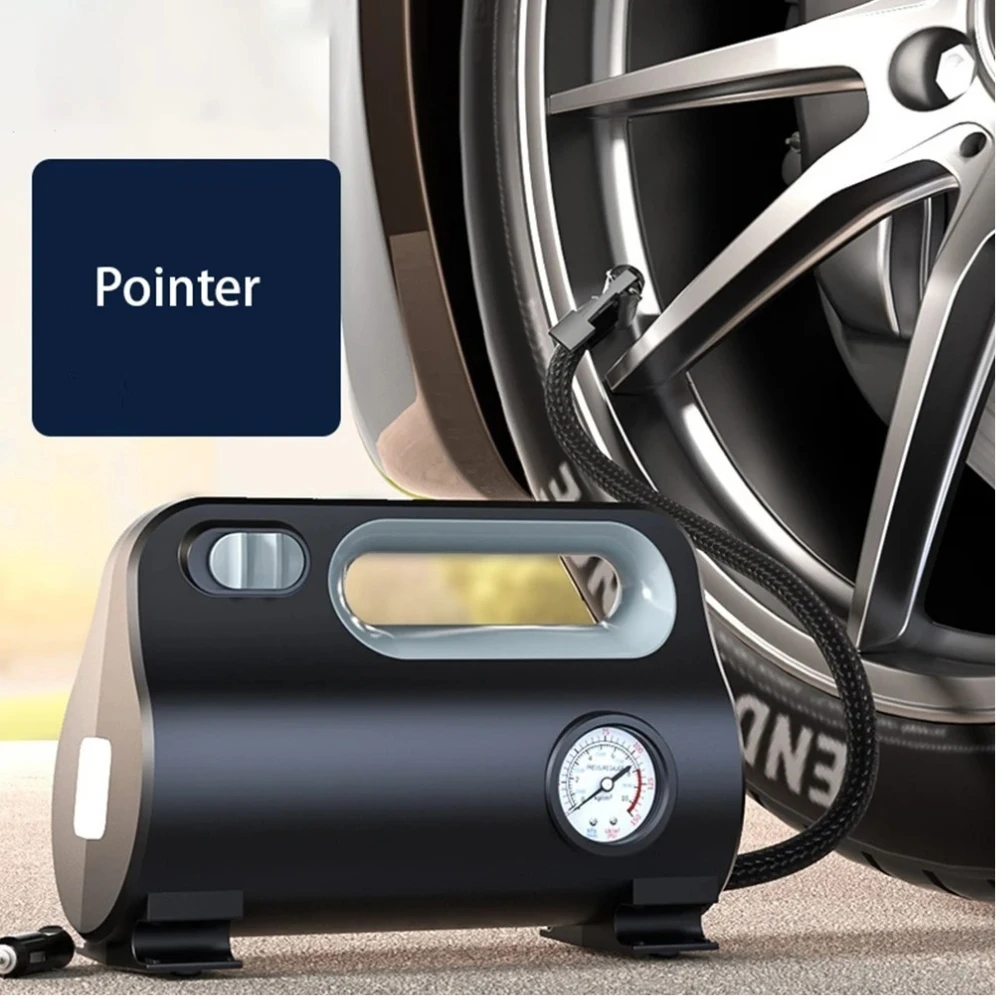 Car Electric Air Pump Tire Inflator Digital Inflation Pump LED Lamp 12V Portable Air Compressor For Car Motorcycles Bicycle Ball