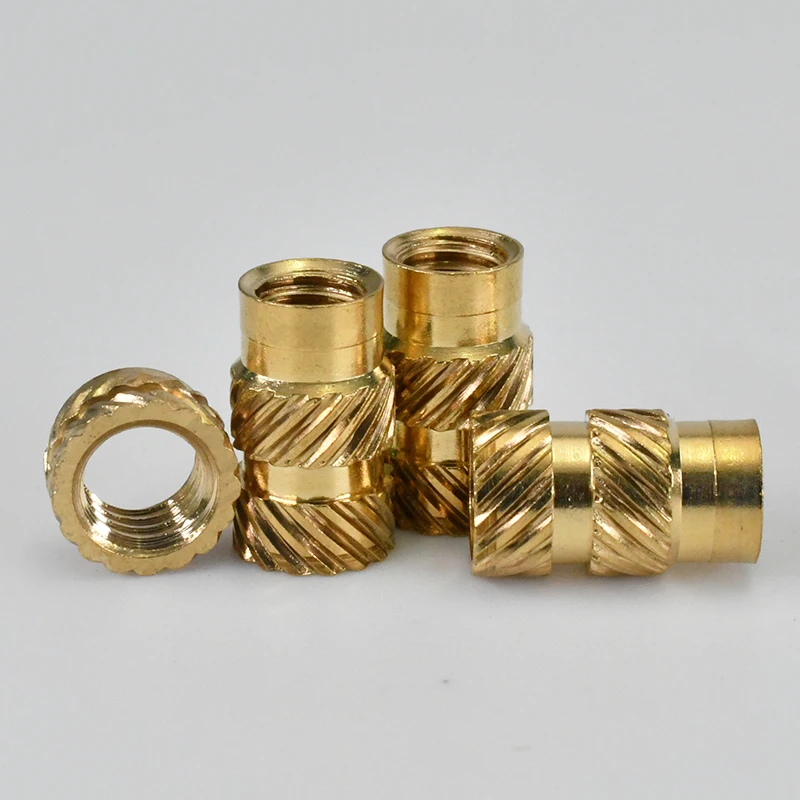 Brass Insert Nut M2 M2.5 M3 M4 M5 M6 Metric Thread 3D Printer Heat Insertnut Double Twill Embedment Hot Melt Copper Nuts Inserts