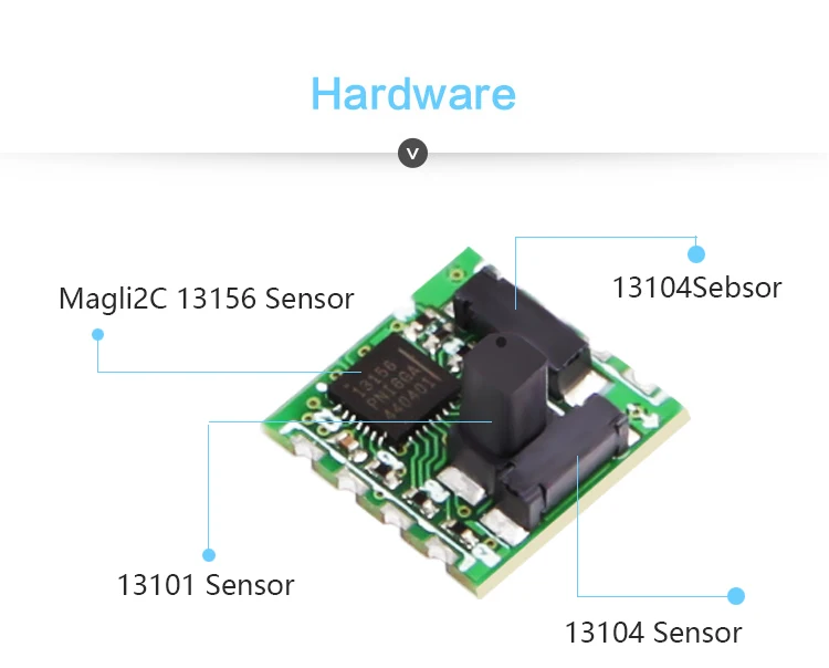 WitMotion RM3100 Wojskowy czujnik pola magnetycznego, precyzyjny magnetometr, cyfrowy kompas elektroniczny do Arduino i nie tylko