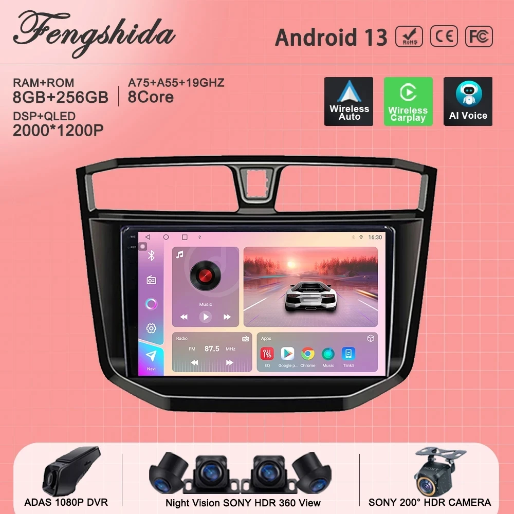 

Android13 For Maxus LDV T70 T60 MG Extender 2019-2021 Screen Car Radio Carplay Multimedia Player Navigation No 2din DVD Stereo